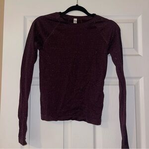 Athleta Dark Purple Long Sleeve Top